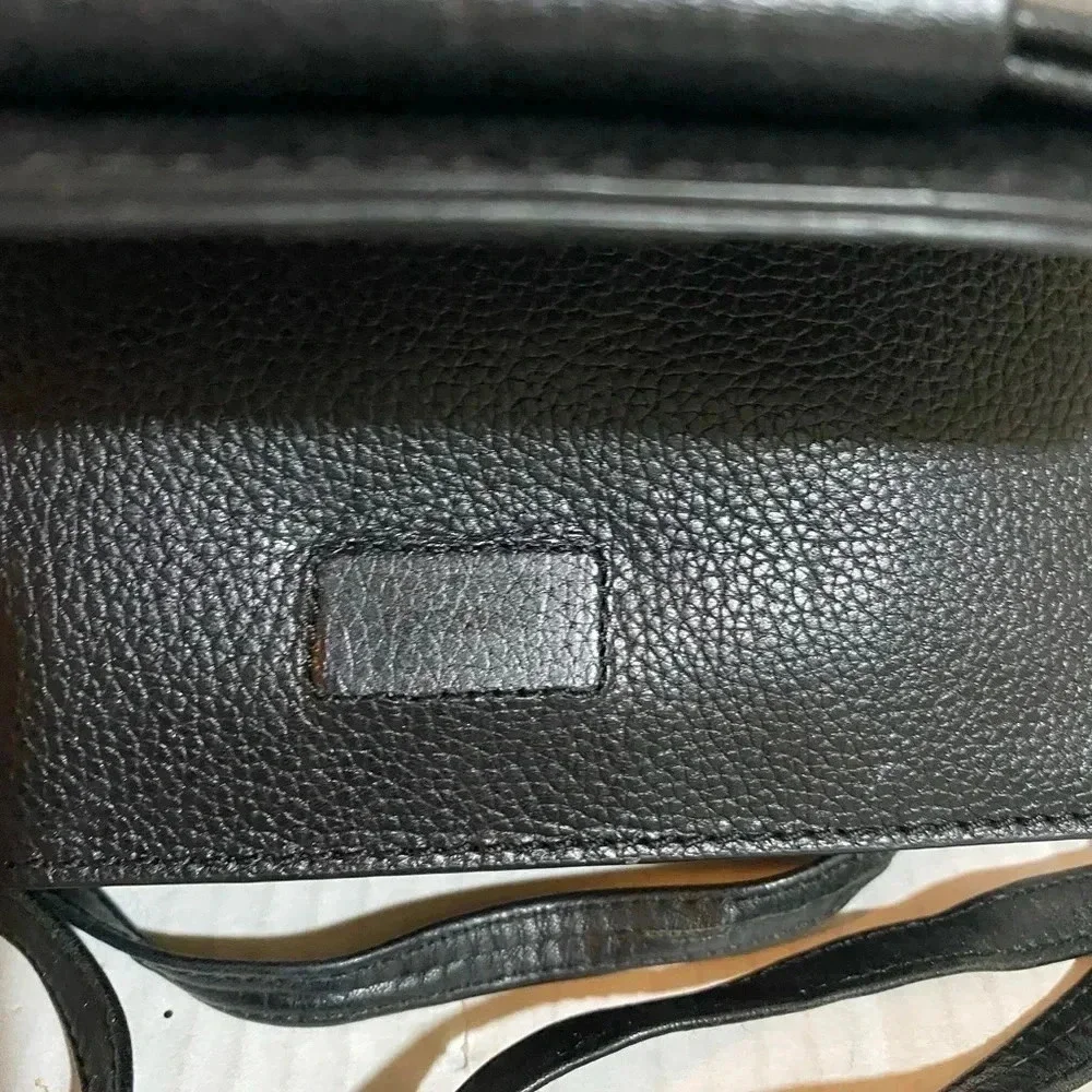 Kate spade black leather crossbody handbag